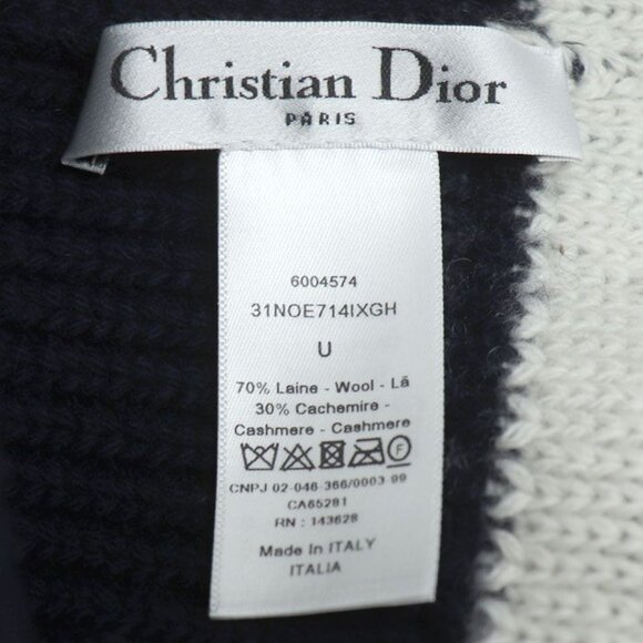 Dior Logo Knit Cap Navy 31 Noe714 Ixgh